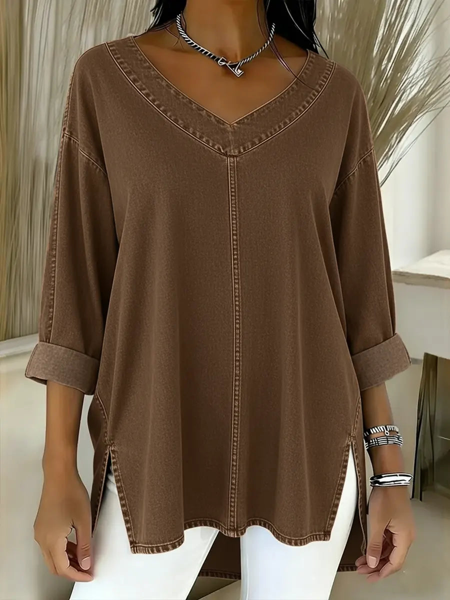 Salia™ | Stylish Denim Top