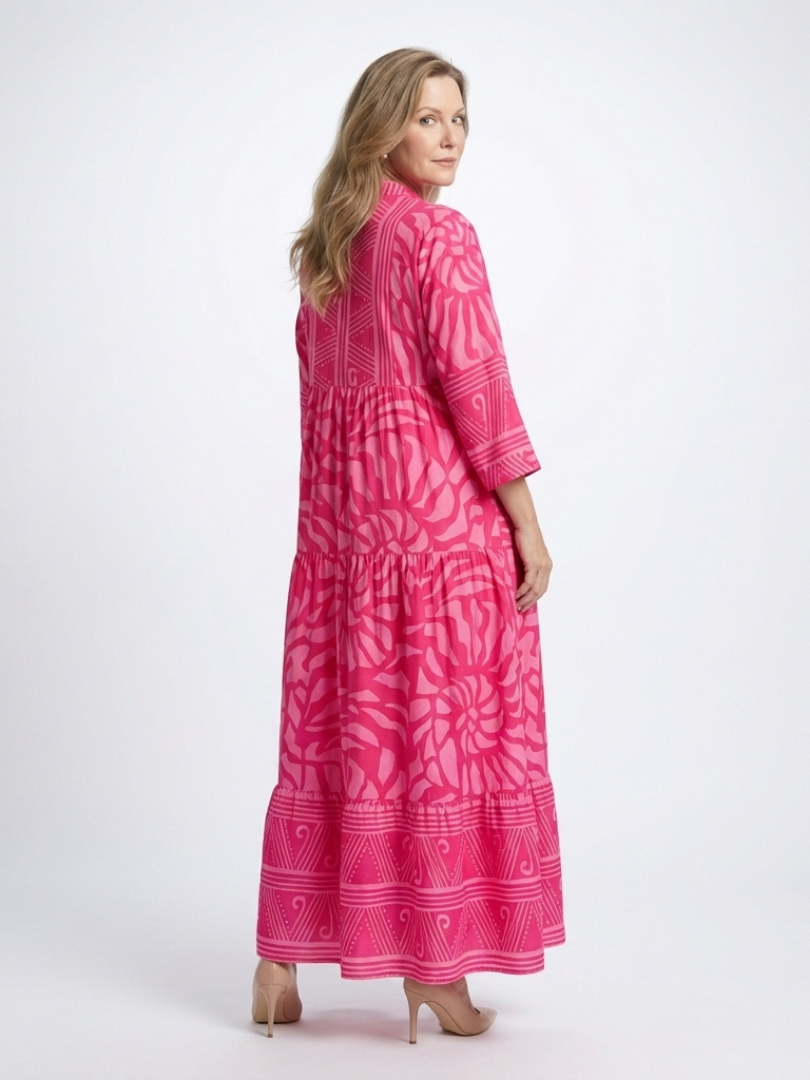 Marielle | Elegant Button-Front Midi Dress