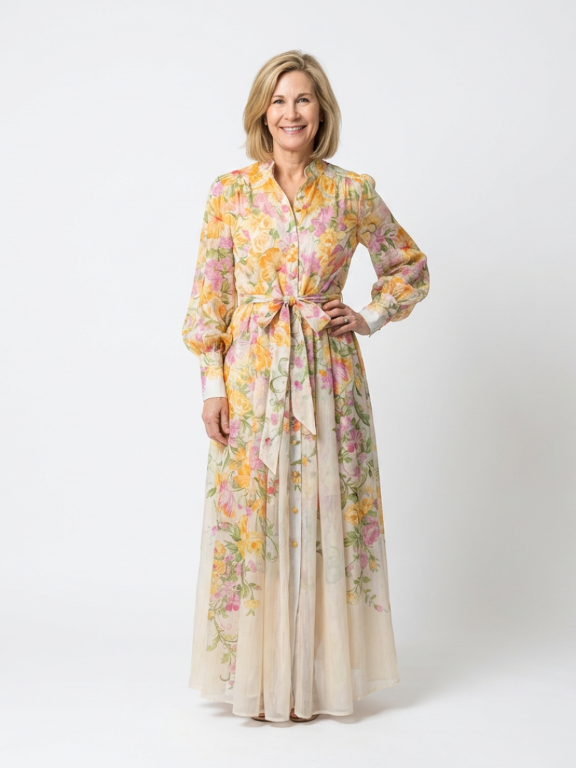 Cressida Floral Sheer Maxi Dress