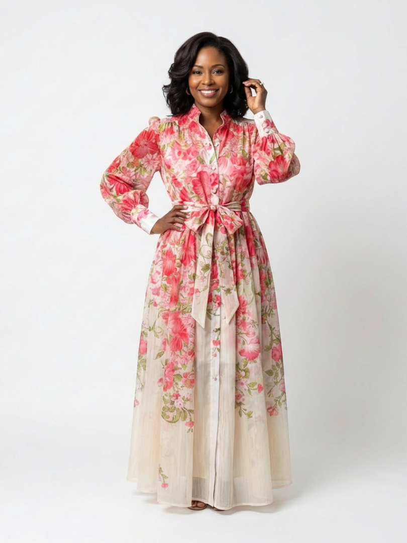 Cressida Floral Sheer Maxi Dress