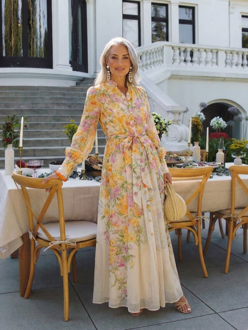 Cressida Floral Sheer Maxi Dress
