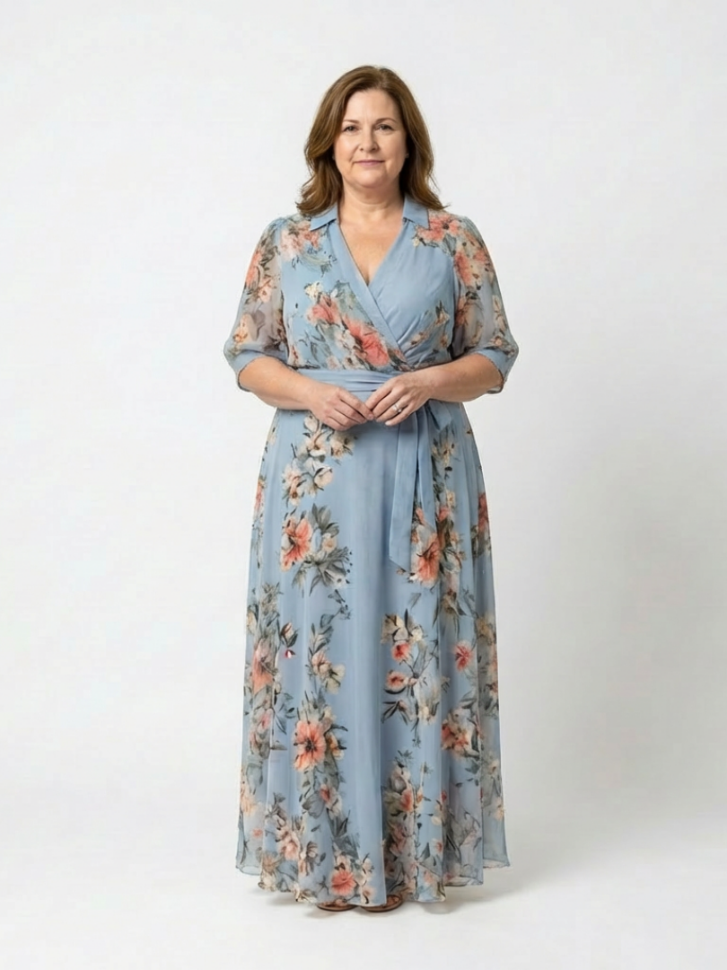 Elowen Floral V-Neck Maxi Dress