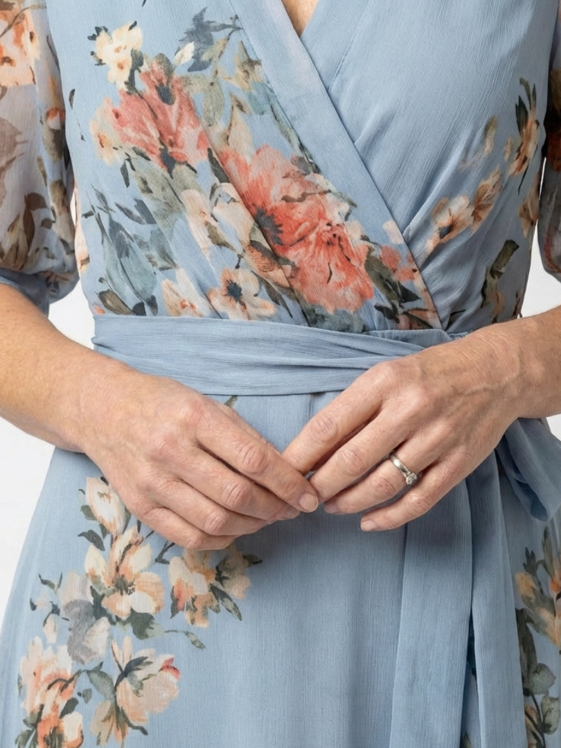 Elowen Floral V-Neck Maxi Dress